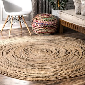 Chelsea Braided Jute Natural 3 ft. x 5 ft. Indoor Oval Area Rug