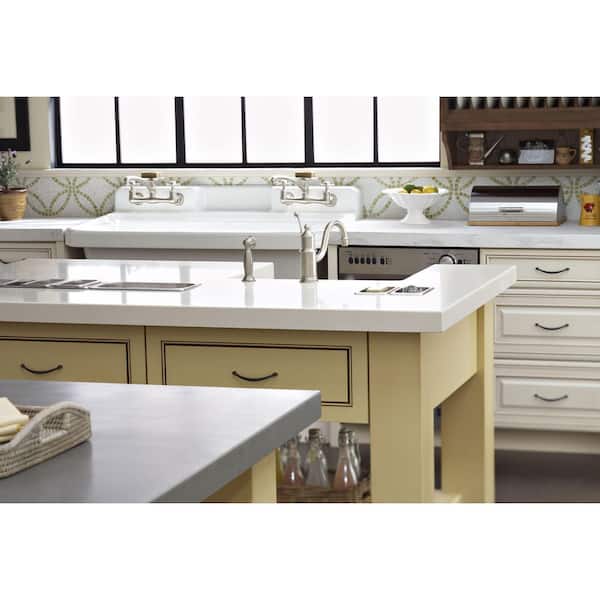 Solid Surface Countertop Sample in Rain Cloud