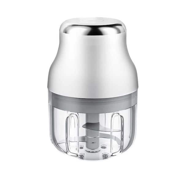 Mini Food Processor White Garlic Chopper Powerful Wireless Vegetable Crusher Compact Blender 250ML Safe Easy Clean