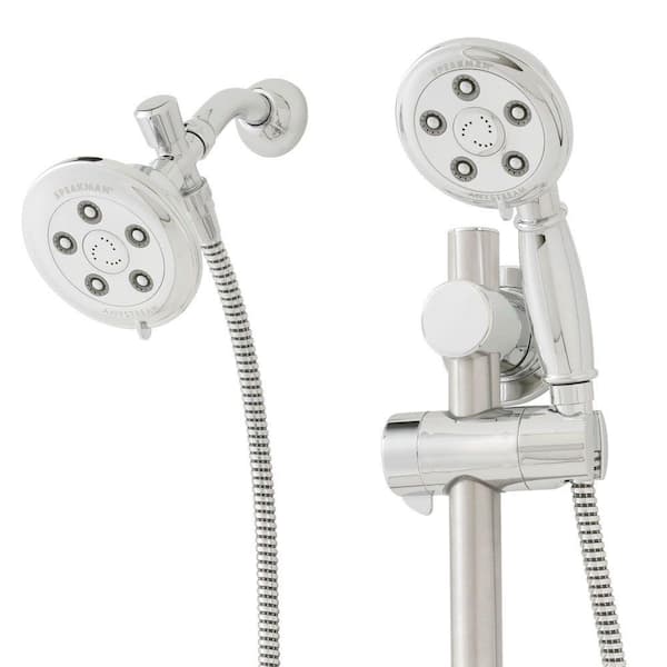 Speakman 3-spray 4 in. High PressureDual Shower Head and Handheld Shower Head in Polished Chrome