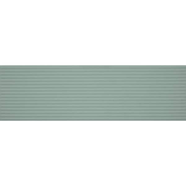 Stencil Mint 4 in. x 12 in. Glazed Porcelain Linear Floor and Wall Tile (767.36 sq. ft./pallet)