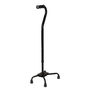 Bariatric Small Base Quad Cane in Black