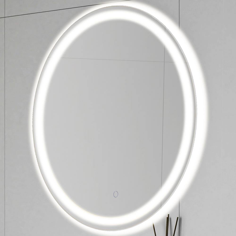 Dane 27" Round Frameless LED Bathroom Vanity Mirror