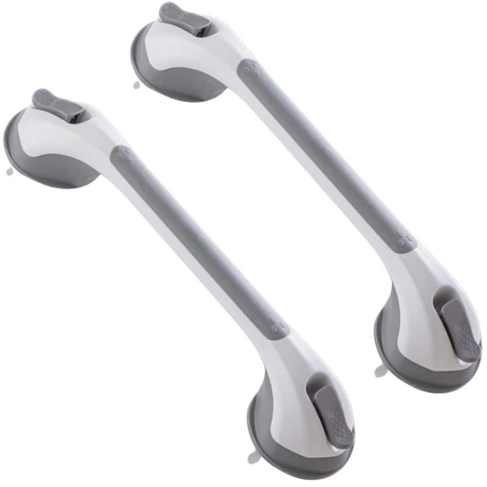 2-Pack 16 in. Suction Grab Bar for Bathtubs and Showers for Seniors and Eld