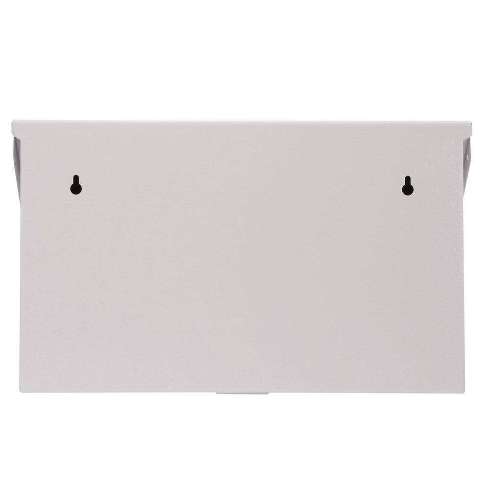 White Powder-Coated Steel Medium Wall-Mount Mailbox