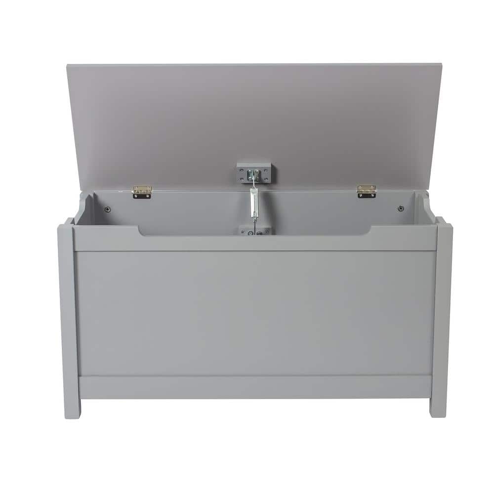 28 Gal. Gray Rectangle Indoor Storage Box with Safety Hinged Lid price history on PriceWatchPro