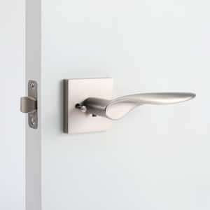 Lafayette Satin Nickel Passage Hall/Closet Modern Door Handle (Left Hand)