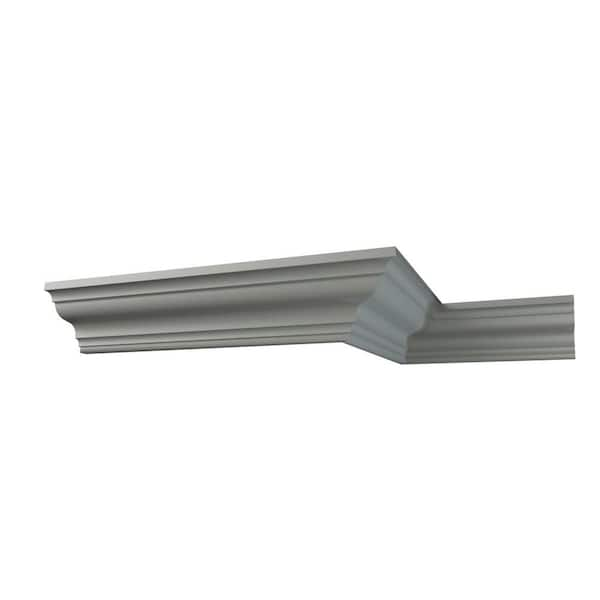 Ekena Millwork Harlington 4.75 in. D x 6.625 in. W x 96 in. L Polyurethane Crown Moulding