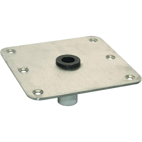 Unbranded 7 in. x 7 in. Stainless Steel Seat Base Plate with 3/4 in. Pin Style