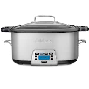 7 Qt. Stainless Steel Electric Multi-Cooker with Aluminum Pot