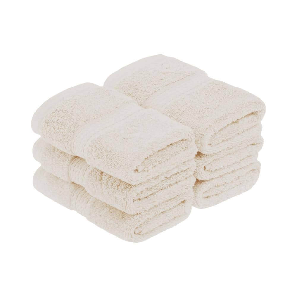 Madeline 6-Piece Cream Solid Egyptian Cotton Face Towel price history on PriceWatchPro