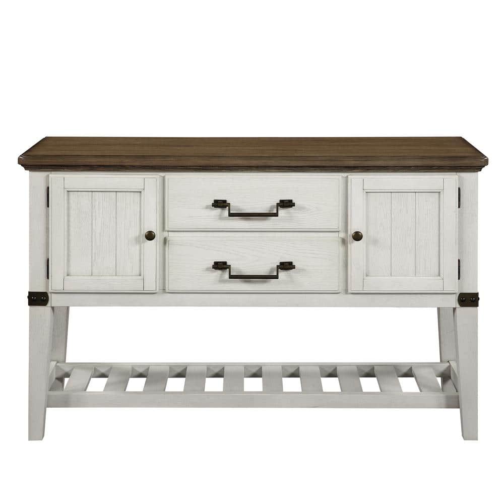 Pendleton Heritage 56'' Brown & White Farmhouse Sideboard