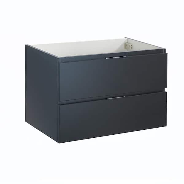 Fresca Valencia 30 in. W Wall Hung Bathroom Vanity Cabinet in Dark Slate Gray
