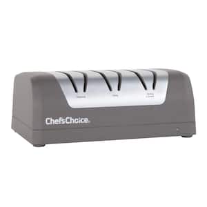 Rechargeable 3-Stage Diamond Electric Knife Sharpener, in Slate Gray
