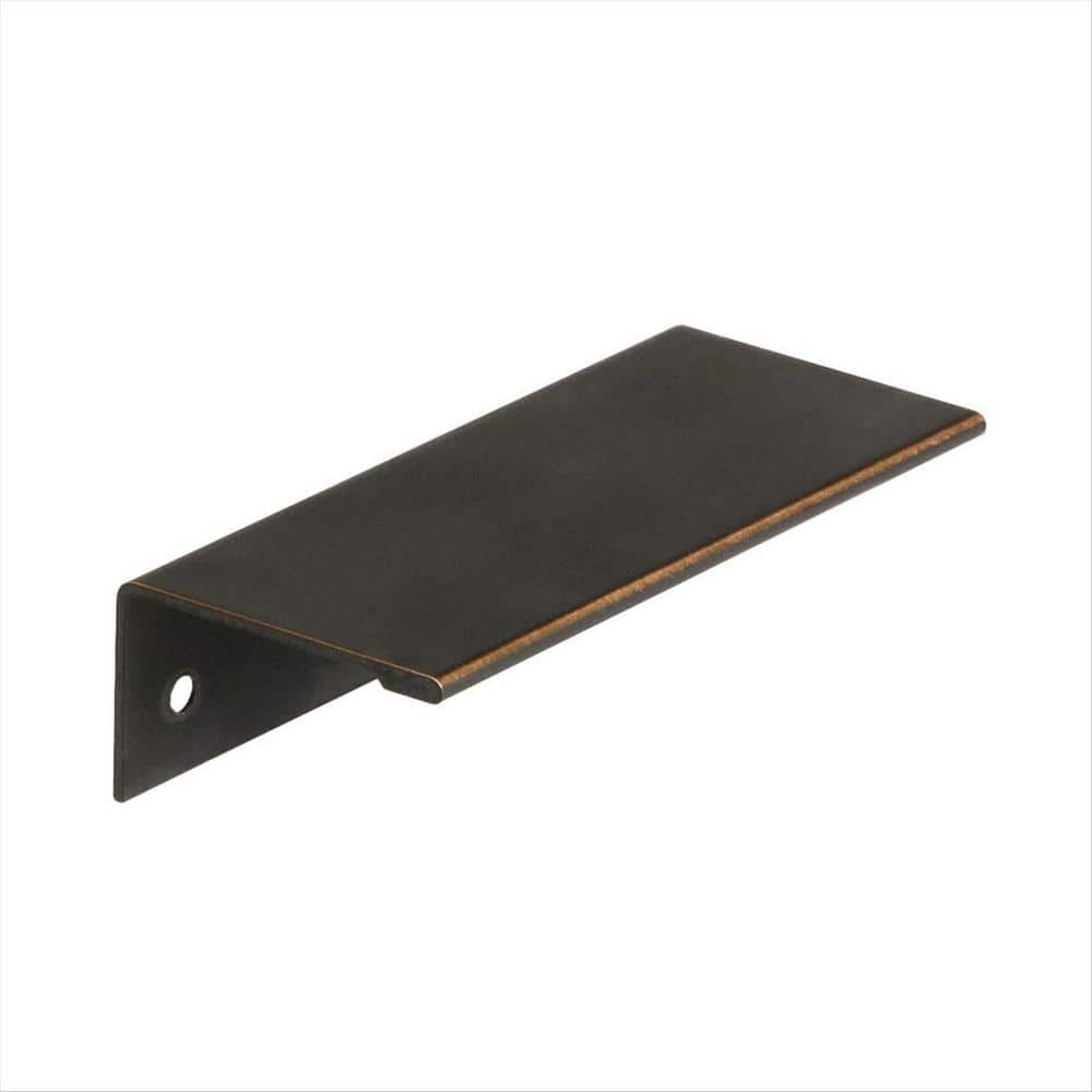 Edge Pulls 3 in. (76mm) Modern Oil-Rubbed Bronze Cabinet Edge Pull