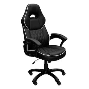 Black PU Leather Massage Lumbar Recliner Chair with Footrest and Bluetooth  Speakers HD-GT208M-BLACK - The Home Depot