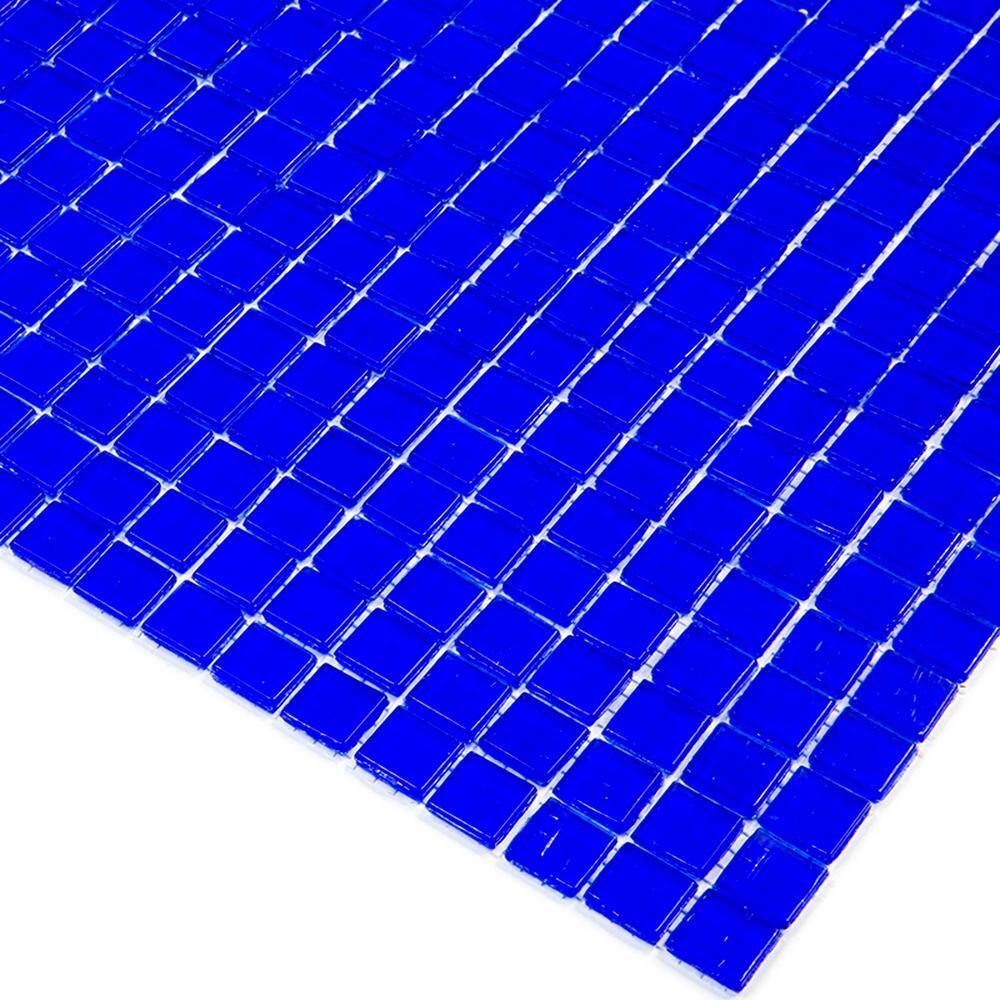 Skosh 0.6" x 0.6" Glass Grid Mosaic Wall & Floor Tile