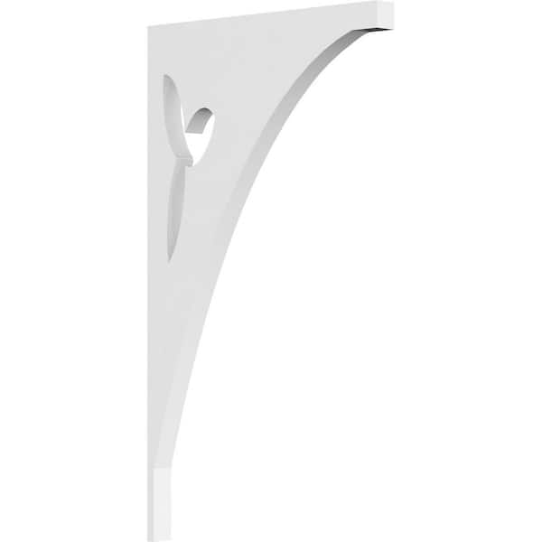 Ekena Millwork 5/8 in. W x 13 in. H x 7-1/2 in. D PVC Naple Bracket