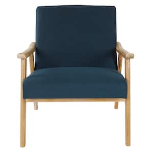Weldon Klein Azure fabric Chair with Brushed Frame