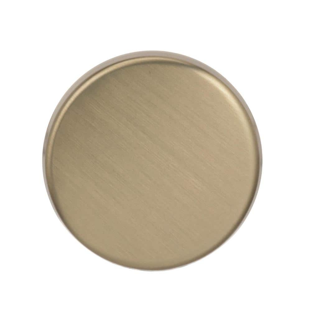 Golden Champagne Round Cabinet Knob with Mounting Hardware
