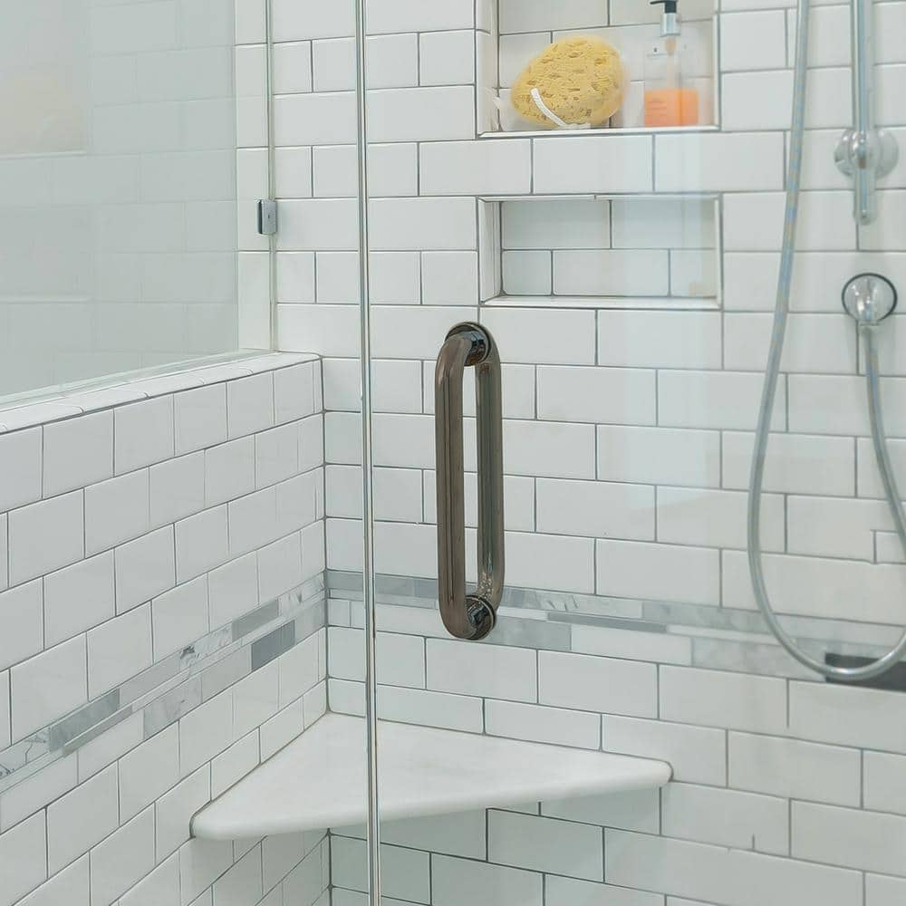 6'' Brushed Nickel Tubular Back-to-Back Pull Handle