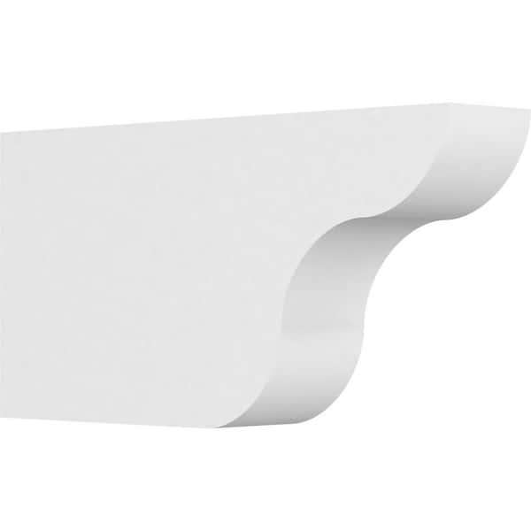 Ekena Millwork 4 in. x 10 in. x 20 in. Standard Carmel Architectural Grade PVC Rafter Tail Brace