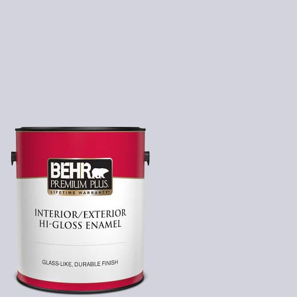 BEHR PREMIUM PLUS 1 gal. #S550-1 Blueberry Whip Hi-Gloss Enamel Interior/Exterior Paint