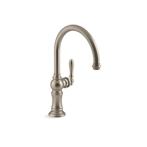 Artifacts Single-Handle Standard Kitchen Faucet in Vibrant Brushed Bronze