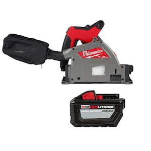 M18 FUEL 18V Lithium-Ion Cordless Brushless 6-1/2 in. Plunge Cut Track Saw w/High Output 12.0Ah Battery