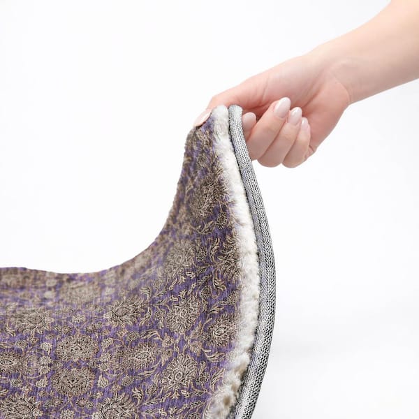 Dream Shag Premium Machine Washable Abstract ADS702 Purple 9 ft. x 12 ft. Area Rug