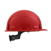 BOLT Red Type 1 Class E Front Brim Non-Vented Hard Hat with 6-Point Ratcheting Suspension (10-Pack)