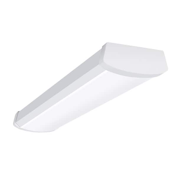 2 ft. 2100 Lumens Integrated LED Dimmable White Wraparound Light, 4000K