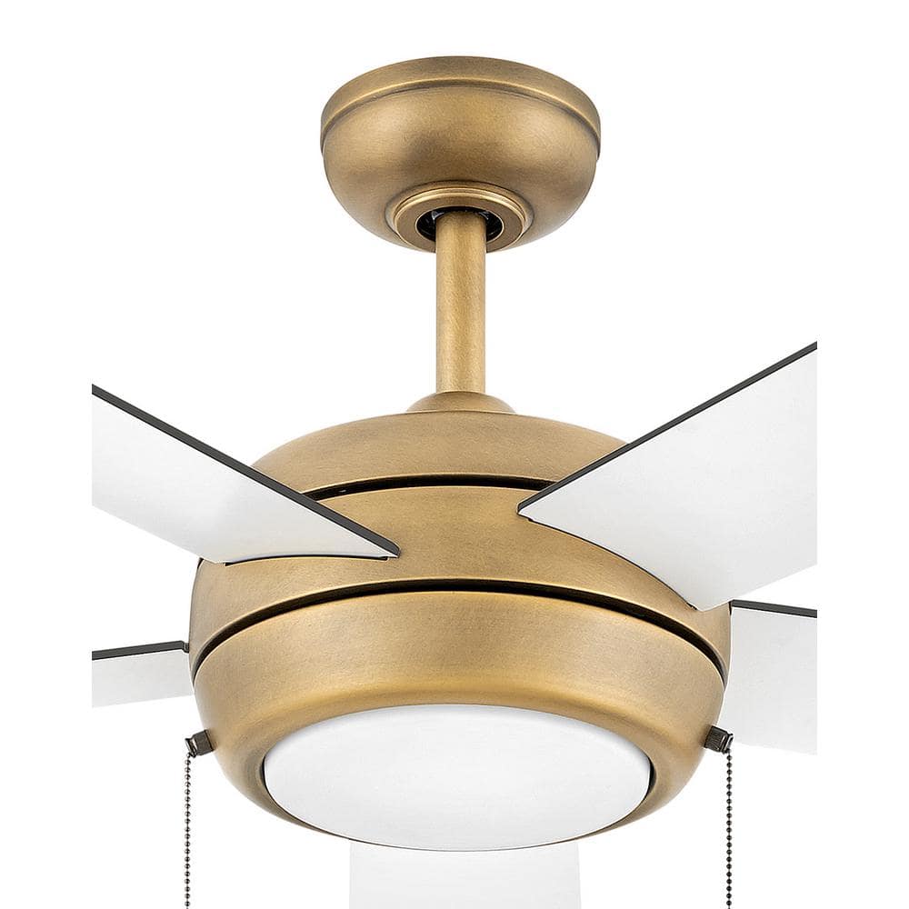 Heritage Brass 52'' Ceiling Fan with LED Light and Reversible Blades