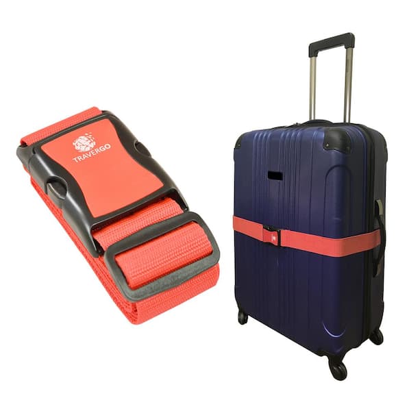GoGreen Power Luggage Strap Solid Color in Red