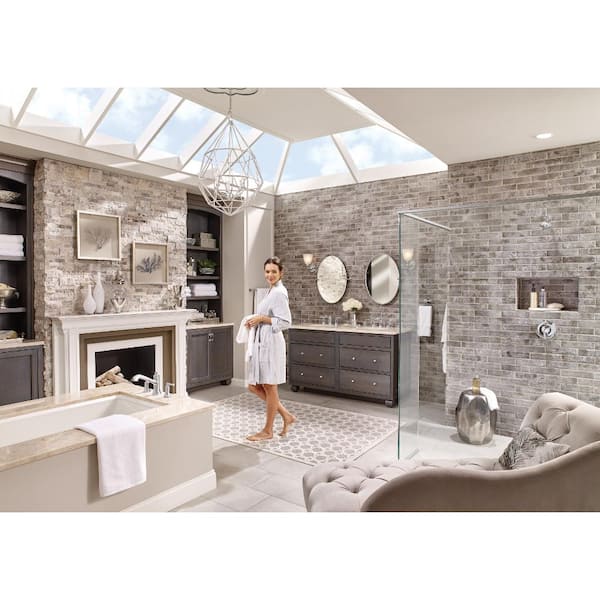 Dartmoor Posi-Temp Single-Handle Wall-Mount Shower Only Faucet Trim Kit in Brushed Nickel (Valve Not Included)