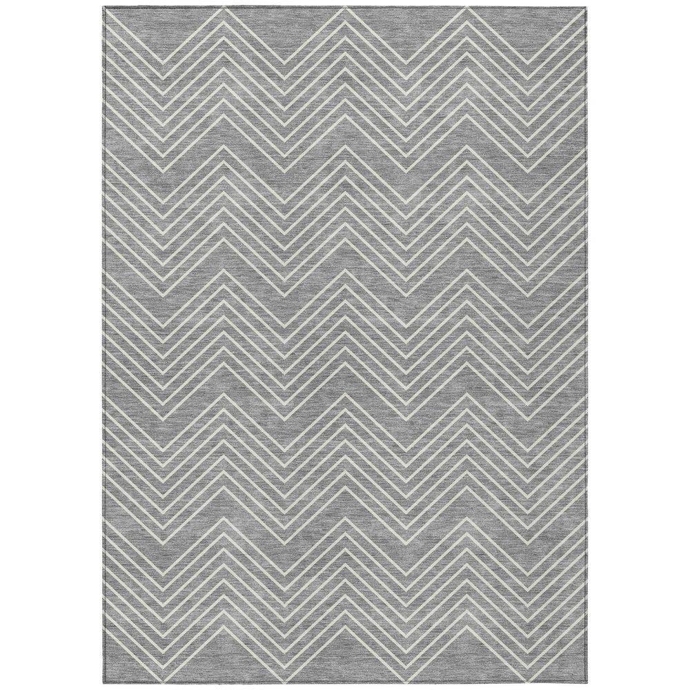 Grey Patterned Outdoor Rug Addison Rugs Chantille Machine Washable Indoor/Outdoor Abstract ACN2390 ...