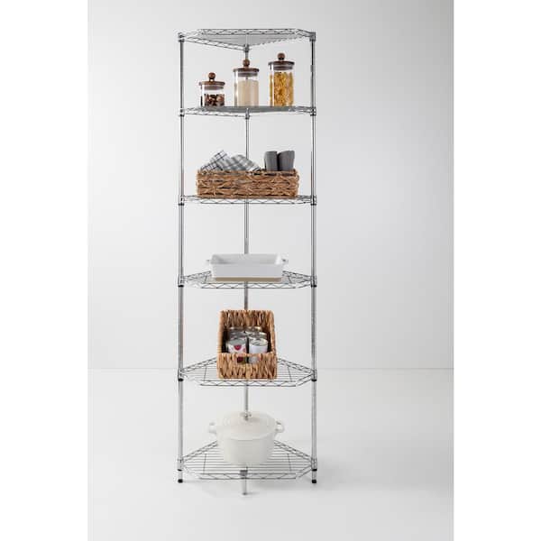 Honey Can Do Steel 22 in. W x 72 in.H x 22 in.D 6-Tier