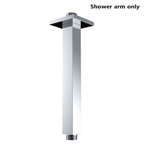 8" brass Square Shower arm, Chrome