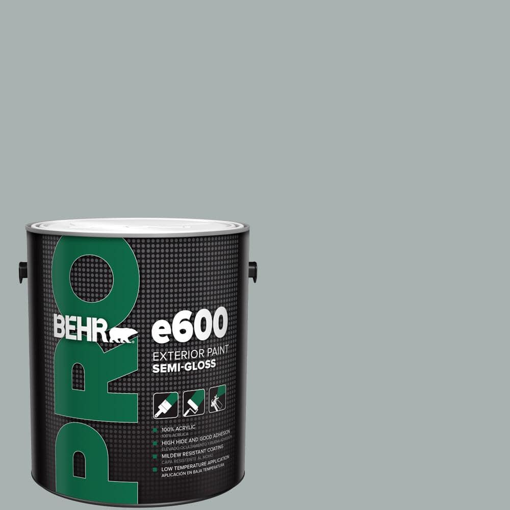BEHR PRO 1 gal. 730F4 Flint Smoke SemiGloss Exterior Paint PR67001