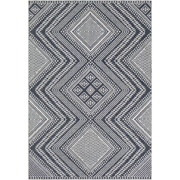 Sicuro Charcoal 2 ft. x 4 ft. Indoor/Outdoor Area Rug