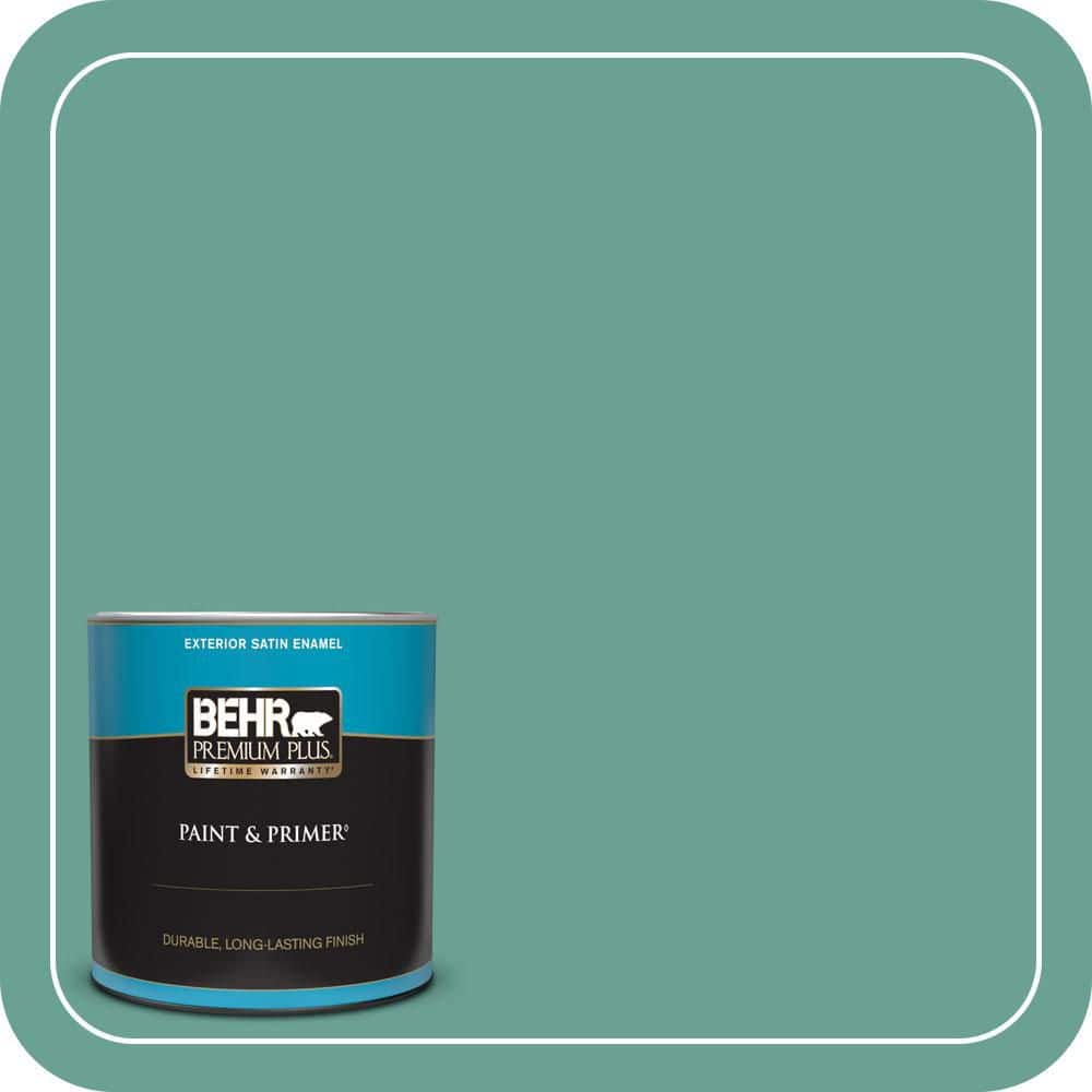 1 qt. #T17-15 Jade Dragon Satin Enamel Exterior Paint & Primer price history on PriceWatchPro