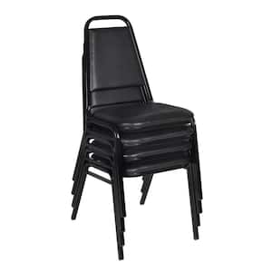 Eatery Black Stack Chair (4-Pack)