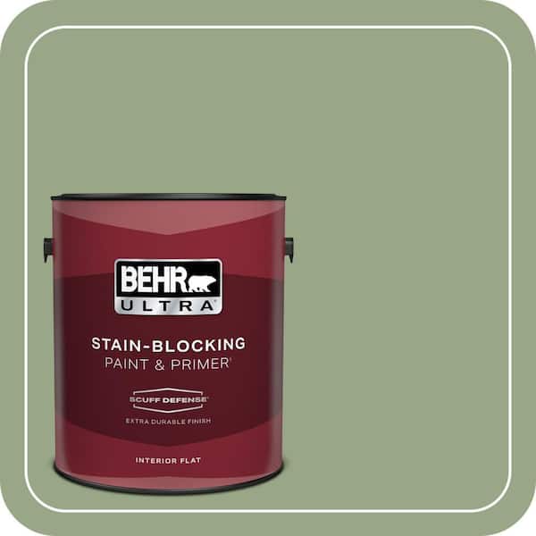 BEHR ULTRA 1 gal. #MQ6-51 Fern Leaf Extra Durable Flat Interior Paint & Primer