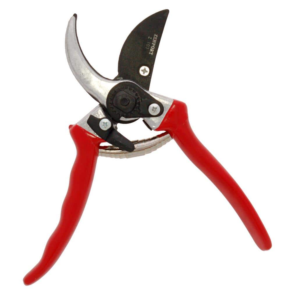 8" BYPASS SECATEURS PVC Grip Garden Pruning Scissors Stem Trimming Snipping Tool 