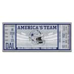 : FANMATS 23118 Dallas Cowboys Ticket Design Runner Rug - 30in.  x 72in. | Sports Fan Area Rug, Home Decor Rug and Tailgating Mat : Sports &