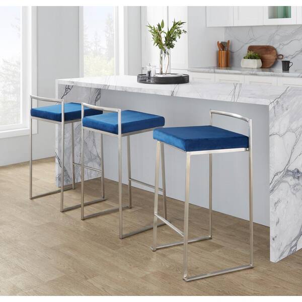 ACTUS CUBES STOOL ライトブルー Gdrasuya10 17.1-inch 16-Color LED Light Cube Stool