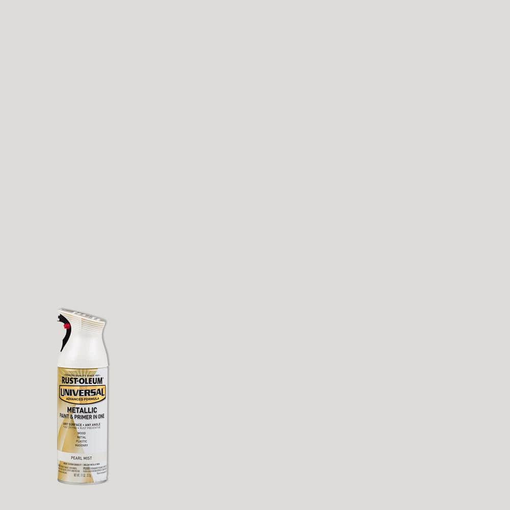 Rust-Oleum Universal 11 oz. All Surface Metallic Pearl Mist Spray Paint and  Primer in One (6-Pack) 261411 - The Home Depot