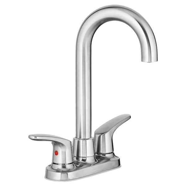 American Standard Colony Pro 2-Handle Bar Faucet in Stainless Steel
