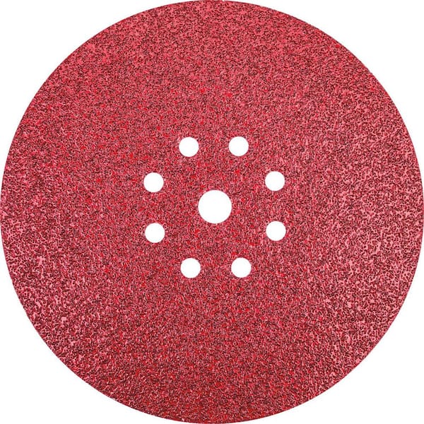 9 in. Round Abrasive Disc, Hook & Loop, 40-Grit (25/Pack)