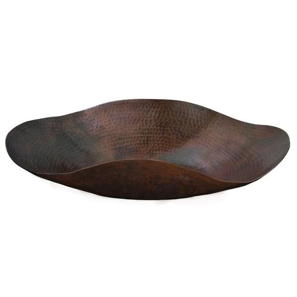 Thompson Traders Karma Handcrafted Vessel Sink in Black Copper